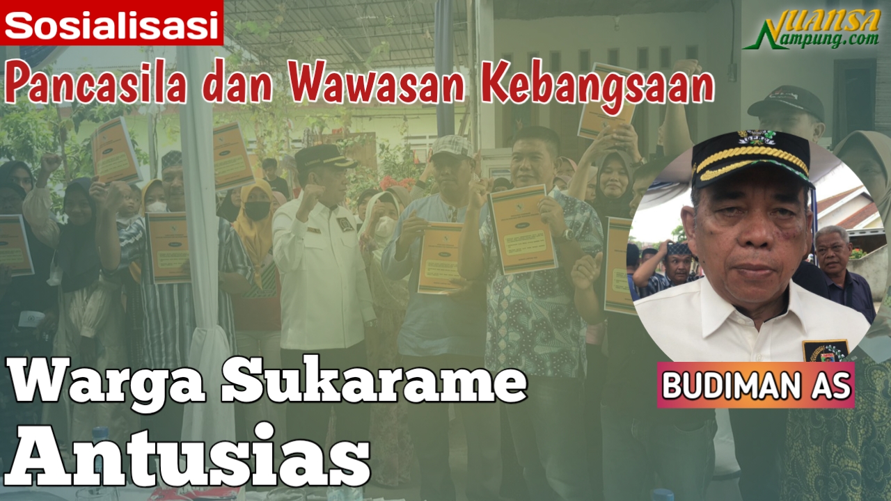 Bermodal Coklat, Budiman AS Tarik Antusiasme Warga Sukarame Belajar Ideologi Pancasila
