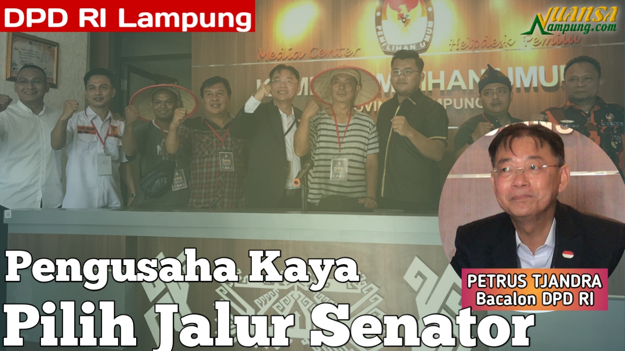 Didampingi Lintas Organisasi, Petrus Tjandra Daftar DPD RI