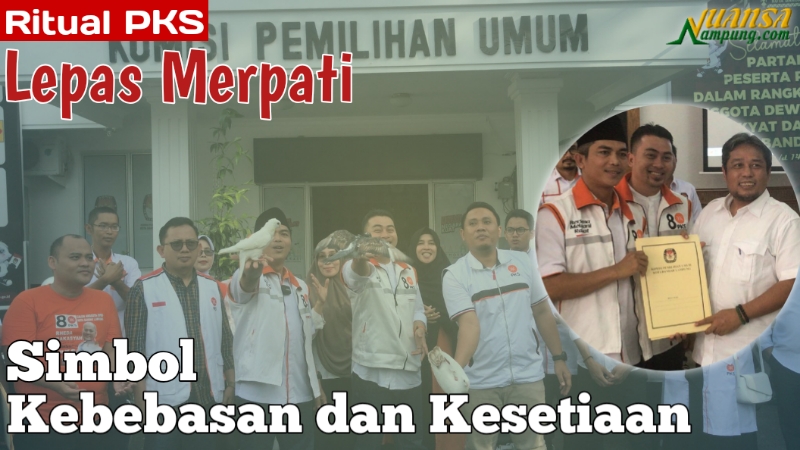 Berkas Pendaftaran Bacaleg Diterima KPU, PKS Kota Lakukan Ritual Lepas Merpati