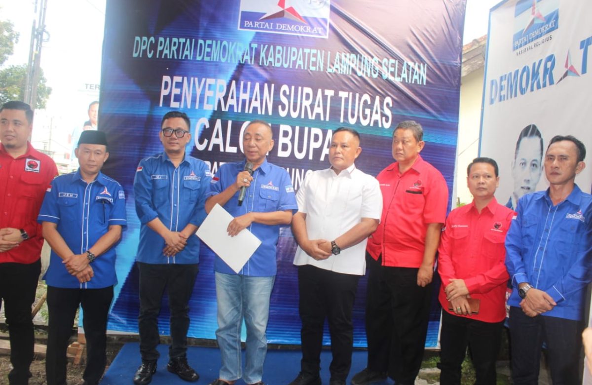 Pilkada Lamsel, Nanang Dapat Surat Tugas Demokrat