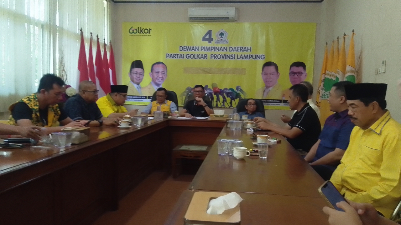 Musda Golkar Lampung Digelar, Calon Ketua Baru Bawa 30 Persen Suara | Konferensi Pers
