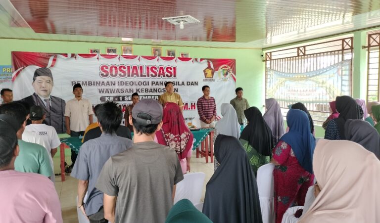 Reza Berawi Sosialisasikan Pancasila sekaligus Paparkan Program Prioritas Pemprov Lampung