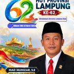 Wakil Ketua DPRD Pesisir Barat Mad Muhizar Ucapkan Selamat Dirgahayu HUT Provinsi Lampung Ke-62
