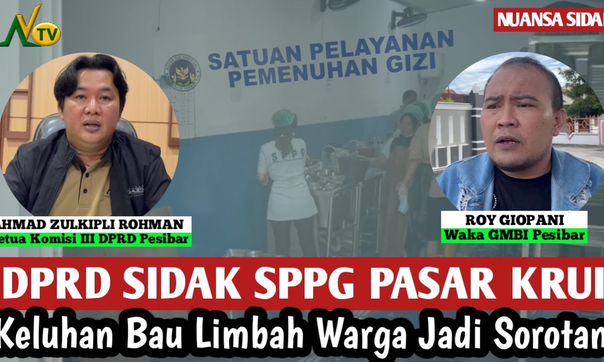 DPRD Sidak SPPG Pasar Krui, Keluhan Bau Limbah Warga Jadi Sorotan
