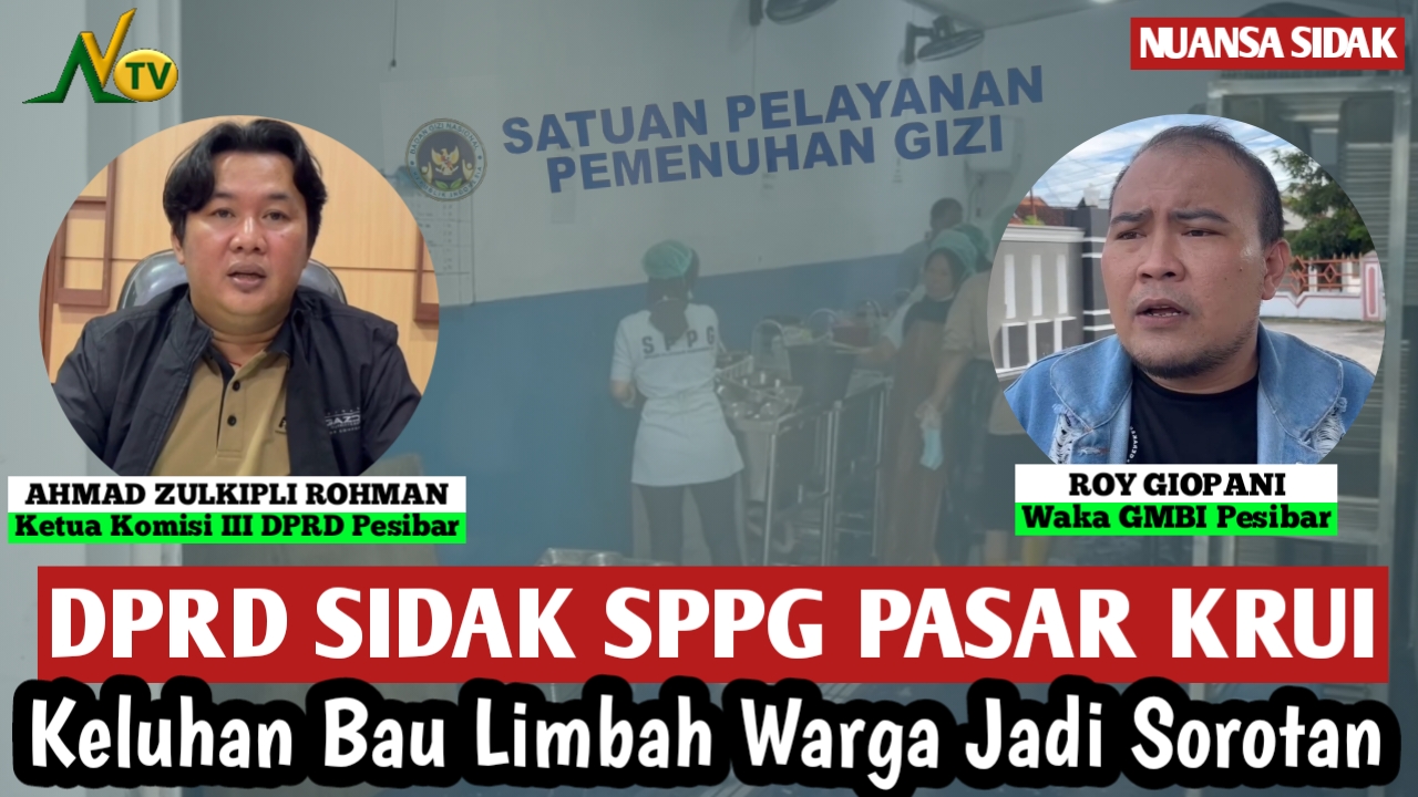 DPRD Sidak SPPG Pasar Krui, Keluhan Bau Limbah Warga Jadi Sorotan
